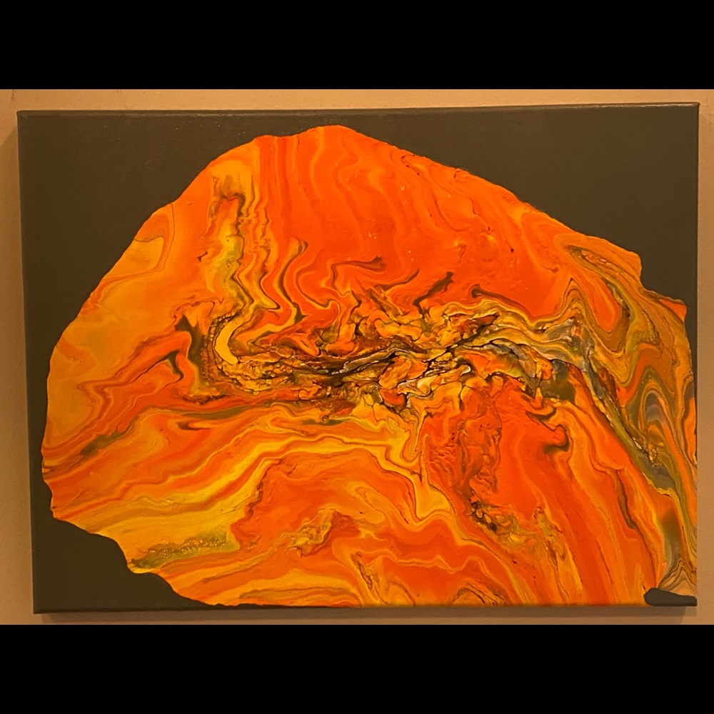 Hand painted flow art - Picture 1 of 2